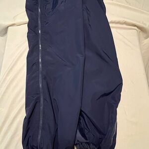 Lands’ End Full Zipper Pants Men’s XL 40-42 100% Nylon Zip Legs Adjust. Waist